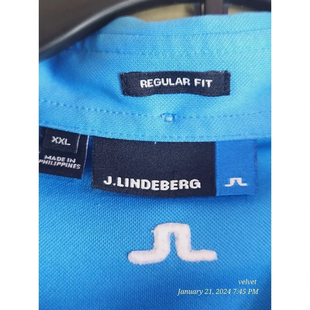 J.Lindeberg Hunter Regular Fieldsensor 2.0 Polo Shirt Blue XXL‎ 46MG562415672